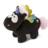 Nici 48415 Schwarzes Einhorn Rainbow Yin & Yang 13cm Stehend Plüsch Kuscheltier