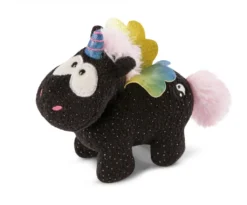 Nici 48415 Schwarzes Einhorn Rainbow Yin & Yang 13cm Stehend Plüsch Kuscheltier