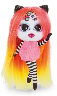 Pixidoos Plüsch-Puppe Piku Pink 20 Cm Mit 3-teiligen Zubehör In Geschenkverpackung (47507)