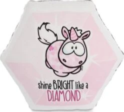NICI Kissen Diamantförmig Einhorn Pink Diamond 30x25cm (47638)