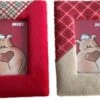 NICI Bilderrahmen 2er Set, 12,5cm X 8,5cm Rot/beige