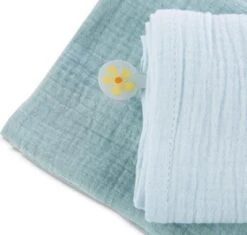 NICI Mulltuch 2er-Set 60x60 Cm Mit Greifling Nashorn Manuffi (48046) -Kuschelwelt Verkauf 26039351 03