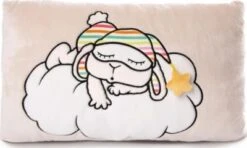 NICI Kissen Schlafmützen Schaf Jolala, Rechteckig, 43 X 25 Cm (48294)