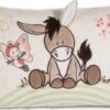 NICI Kissen Esel Und Schmetterling, Rechteckig, 43 X 25 Cm (48576)