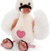 NICI Love Schwan GREEN, Weiß, 35 Cm (48268)