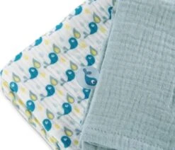 NICI Mulltuch 2er-Set 60x60 Cm Mit Greifling Pinguin Watschili (48048) -Kuschelwelt Verkauf 26039651 03