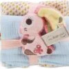 NICI Mulltuch 2er-Set 60x60 Cm Mit Greifling Hase Hopsali (48047)