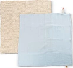 NICI Mulltuch 2er-Set 60x60 Cm Mit Greifling Hase Hopsali (48047) -Kuschelwelt Verkauf 26039673 05