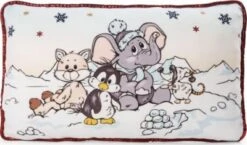 NICI Kissen Elefant, Pinguin, Schneefuchs, Rechteckig, 43 X 25 Cm (48579)