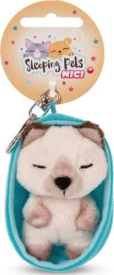 NICI Schlüsselanhänger Sleeping Pets Katze 8cm Siam,