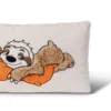 Nici 48574 Kissen Faultier Wave Dave Rechteckig Ca 43x25cm Plüsch Kuschelkissen