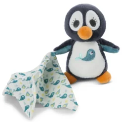 NICI Spielwaren Schmusetier Pinguin Watschili 3D Mit Mulltuch, 13cm (48040) Kuscheltiere Teddies & Plüschfiguren 48040,NICI,My First Nici,Schmusetier,Kuscheltier,Mulltuch,Pinguin,Watschili