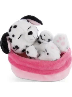 NICI Spielwaren Sleeping Pets Welpe Dalmatiner 12cm Im Körbchen Kuscheltiere Teddies & Plüschfiguren
