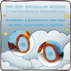 Nici 44531 Schlafmützen Schlummsi Der Schlummergeschichten-Bär Ca 38cm Blau -Kuschelwelt Verkauf 97d5f18a942c45a330b579310ef196af