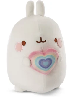 NICI Spielwaren Molang Mit Regenbogenherz In Geschenkverpackung, 16 Cm (48224) Kuscheltiere Teddies & Plüschfiguren 48224,NICI,Molang,Kuscheltier,Plüschtier,Stofftier,Hase,Herz,Geschenkverpackung