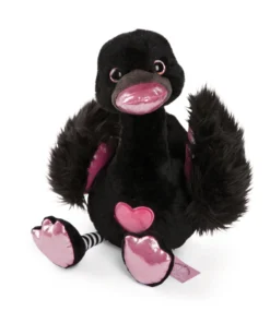 NICI Spielwaren Love Schwan GREEN, Schwarz, 35 Cm (48269) Kuscheltiere Teddies & Plüschfiguren 48269,NICI,Love Classic,Schwan,schwarz,Kuscheltier,Plüschtier,Stofftier,Plüschschwan,Green,NICI Green