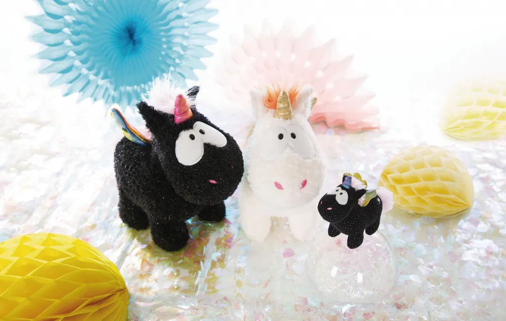 Nici 48411 Weißes Einhorn Rainbow Yin & Yang 32cm Stehend Plüsch Kuscheltier 2 Nici 48411 Weißes Einhorn Rainbow Yin & Yang 32cm Stehend Plüsch Kuscheltier - Image 2