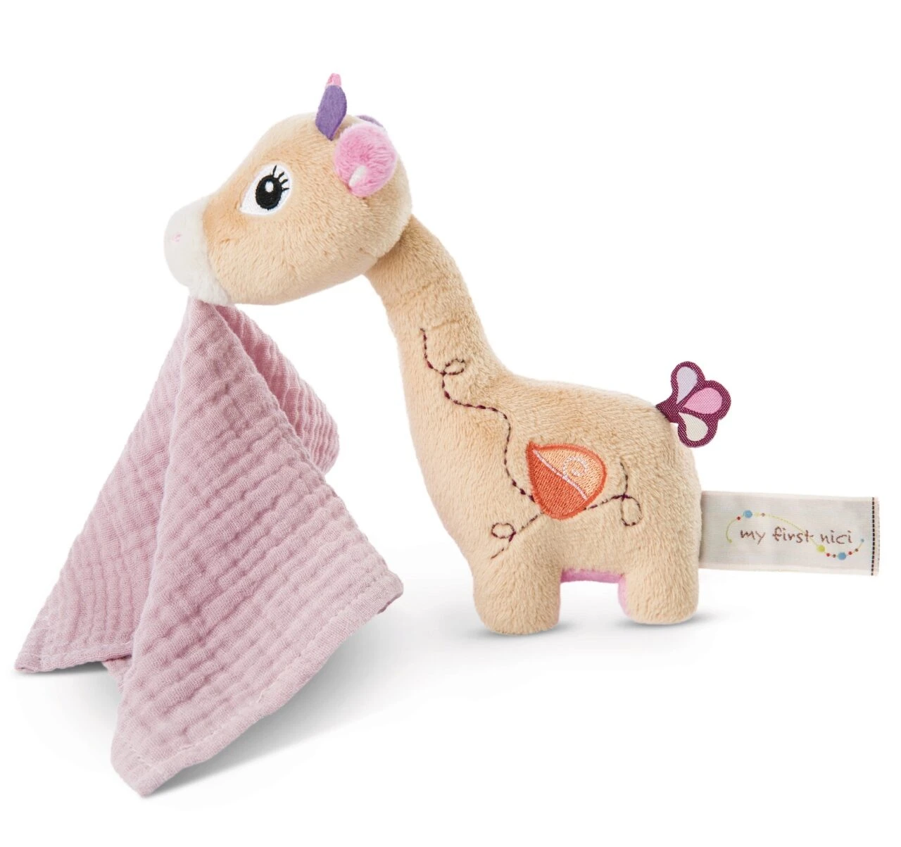 NICI 48037 Schmusetier Giraffe Sasuma 3D 16 Cm Mit Mulltuch 2 NICI 48037 Schmusetier Giraffe Sasuma 3D 16 Cm Mit Mulltuch - Image 2