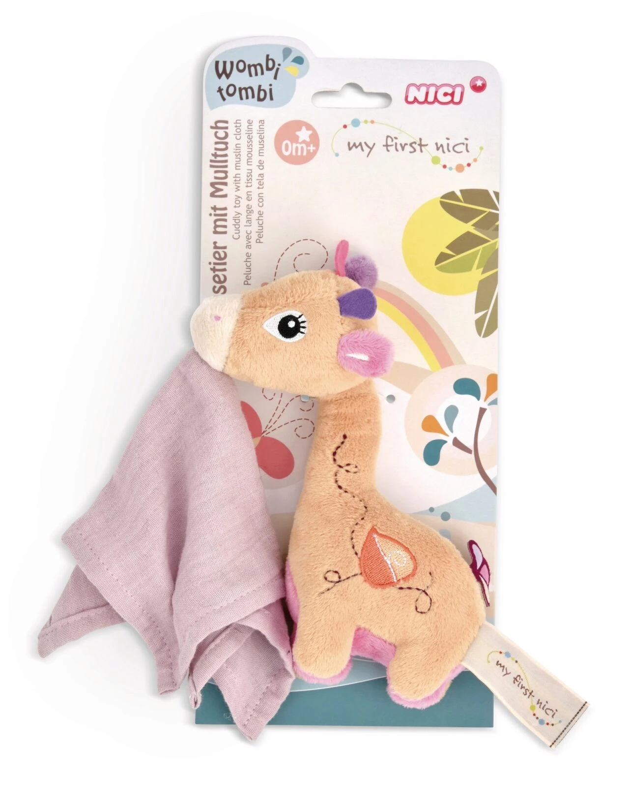 NICI 48037 Schmusetier Giraffe Sasuma 3D 16 Cm Mit Mulltuch 4 NICI 48037 Schmusetier Giraffe Sasuma 3D 16 Cm Mit Mulltuch - Image 4
