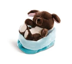 NICI 48112 Sleeping Puppies Hund 12 Cm, Braun, Im Blau-grünen Körbchen -Kuschelwelt Verkauf nici 48112 sleeping puppies hund 12 cm braun im blau grunen korbchen 2