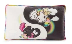 NICI 48414 Kissen Rainbow Yin & Rainbow Yang Rechteckig 43 X 25 Cm
